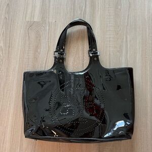 Perfect Condition Vintage Patent Leather Tory Burch Tote